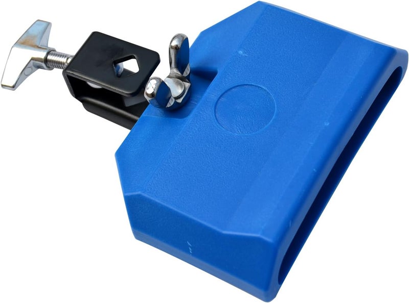 mocrcrel Plastic Musical Jam Block, Latin Percussion Instrument, Blue，Hand Percussion (Blue) - Image 1